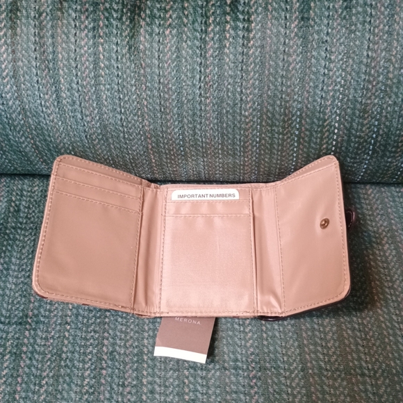 COACH Sherman Signature C Brown Suede  Boots Sz 6B & NWT Merona Wallet - Picture 9 of 11